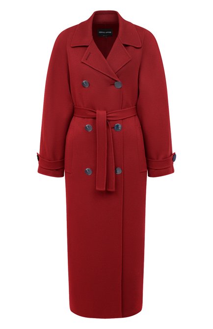 Женское кашемировое пальто GIORGIO ARMANI красного цвета по цене 584000 руб., арт. 0WH0L04W/T00B2 | Фото 1