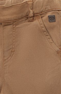 Детские брюки TARTINE ET CHOCOLAT бежевого цвета, арт. TR22101/18M-3A | Фото 3 (Кросс-КТ НВ: Брюки; Материал внешний: Хлопок, Лиоцелл, Растительное волокно)
