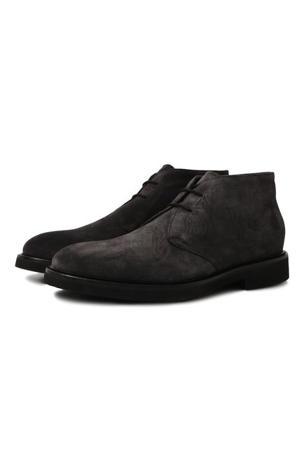 Мужские замшевые ботинки DOUCAL'S темно-серого цвета по цене 54700 руб., арт. DU1018GEN0UN009N | Фото 1