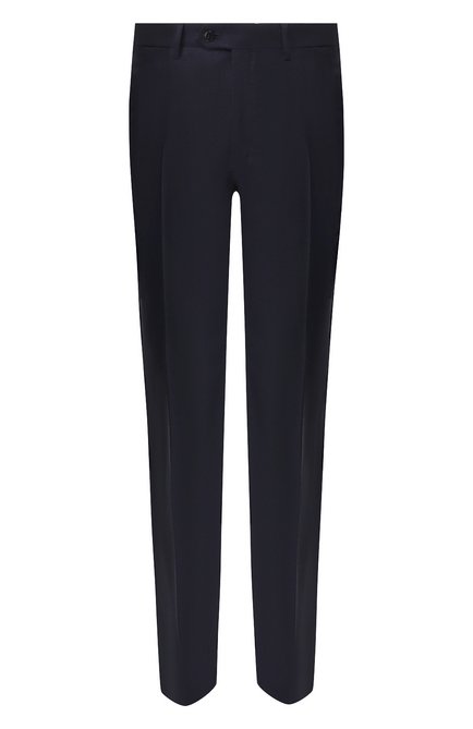 Мужские шерстяные брюки BRIONI темно-синего цвета по цене 78300 руб., арт. RPL20R/08AA9/M0ENA | Фото 1