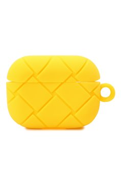 Чехол для airpods pro BOTTEGA VENETA желтого цвета, арт. 691715/V0EY0 | Фото 1 (Материал: Пластик)