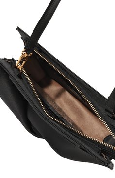 Женская сумка bow N21 черного цвета, арт. 23IBP0962RS01 | Фото 5 (Сумки-технические: Сумки top-handle; Материал сплава: Простав лено; Материал: Текстиль; Драгоценные камни: Проставлено; Размер: small)
