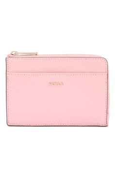 Женский кожаный футляр для кредитных карт babylon FURLA розового цвета, арт. PCZ4/B30 | Фото 1 (Материал: Натуральная кожа)