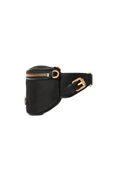Женская поясная сумка belt MOSCHINO черного цвета, арт. 2317 B7707/8202 | Фото 4 (Размер: medium; Материал сплава: Проставлено; Материал: Текстиль; Драгоценные камни: Проставлено; Застежка: Молния; Стили: Кэжуэл)