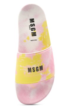 Детский шлепанцы MSGM KIDS розового цвета, арт. 67305/PVC/MSGM/36-41 | Фото 4 (Региональные ограничения белый список (Axapta Mercury): RU; Материал внешний: Пластик, Резина; Длина стельки: 23, 24, 24,6, 25,3)