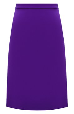 Женская юбка из шерсти и шелка GUCCI фиолетового цвета, арт. 602885 ZAD88 | Фото 1 (Материал внешний: Шерсть, Шелк; Женское Кросс-КТ: Юбка-карандаш, Юбка-одежда; Материал сплава: Проставлено; Стили: Классический; Длина Ж (юбки, платья, шорты): Миди; Драгоценные камни: Проставлено)