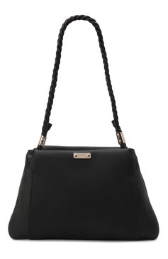 Женская сумка key medium CHLOÉ черного цвета, арт. CHC22SS485G10 | Фото 1 (Сумки-технические: Сумки через плечо; Размер: medium; Материал: Натуральная кожа)