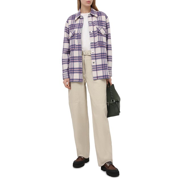 фото Брюки из хлопка и льна isabel marant etoile