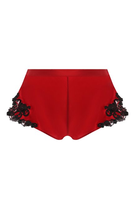 Женские шелковые шорты LA PERLA красного цвета по цене 52450 руб., арт. 0019228/0290 | Фото 1
