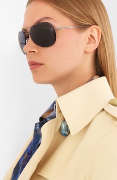 Женские солнцезащитные очки SILHOUETTE темно-синего цвета, арт. 8667/6231 | Фото 2 (Региональные ограничения белый список (Axapta Mercury): RU; Тип очков: С/з)