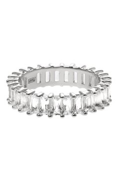 Женское кольцо-дорожка из хрусталя SECRETS JEWELRY серебряного цвета, арт. КДХБС00626 | Фото 1 (Материал: Серебро)