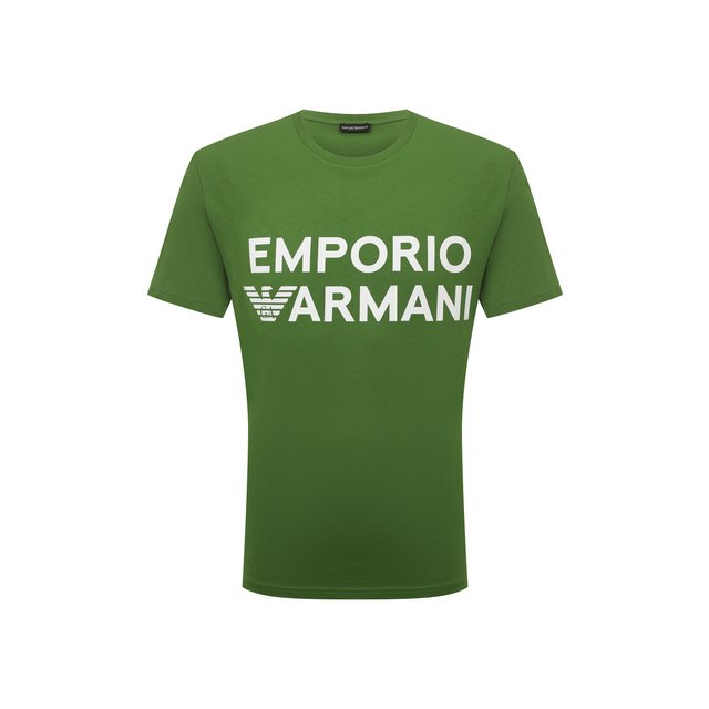 Хлопковая футболка Emporio Armani 211831/3R479