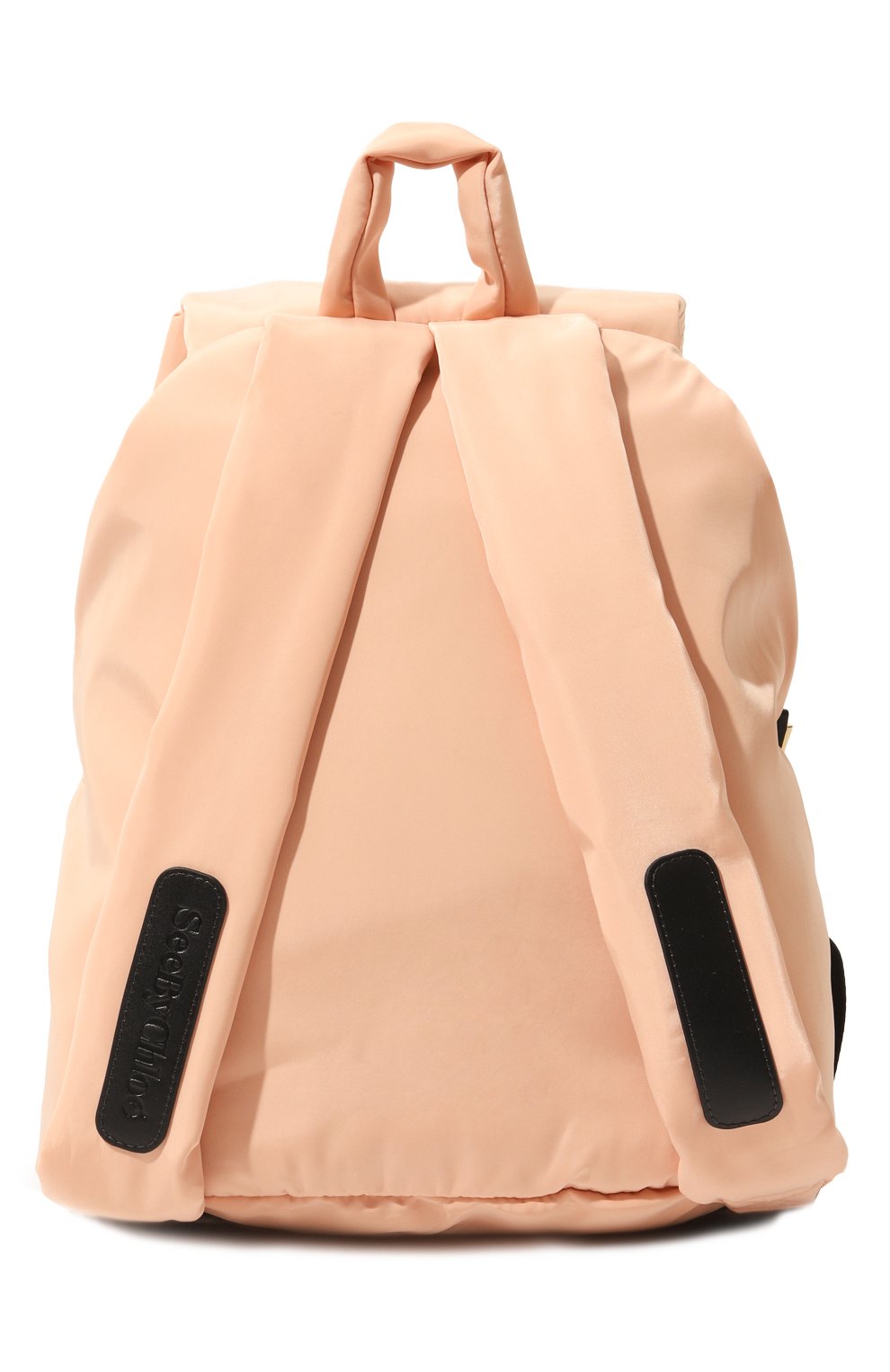 Женский рюкзак SEE BY CHLOÉ бежевого цвета, арт. CHS16SS8401406K1 | Фото 6 (Материал: Текстиль; Стили: Кэжуэл; Размер: large)