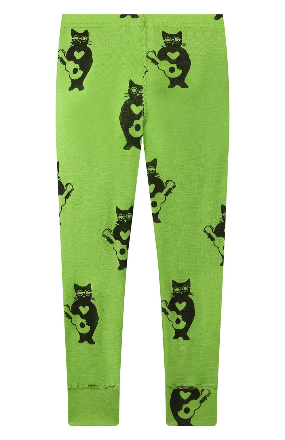 Детский комплект из лонгслива и брюк WOOL&COTTON зеленого цвета, арт. PRUFP | Фото 5 (Кросс-КТ НВ: Костюм; Материал внешний: Шерсть)