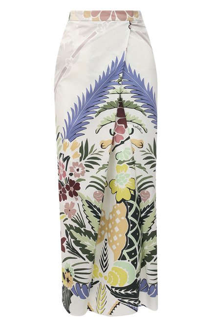 Женская хлопковая юбка VALENTINO разноцветного цвета по цене 119000 руб., арт. VB3RA7F367S | Фото 1