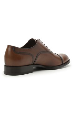 Мужские кожаные оксфорды TOD’S коричневого цвета, арт. XXM01E00N50D9C | Фото 4 (Материал внешний: Кожа; Материал внутренний: Натуральная кожа; Материал сплава: Проставлено; Нос: Не проставлено; Стили: Классический; Длина стельки: 29, 29,8, 30,3, 24,8, 25,2, 25,7, 26,1, 26,5, 26,9, 27,4, 27,8, 28,2, 28,6)