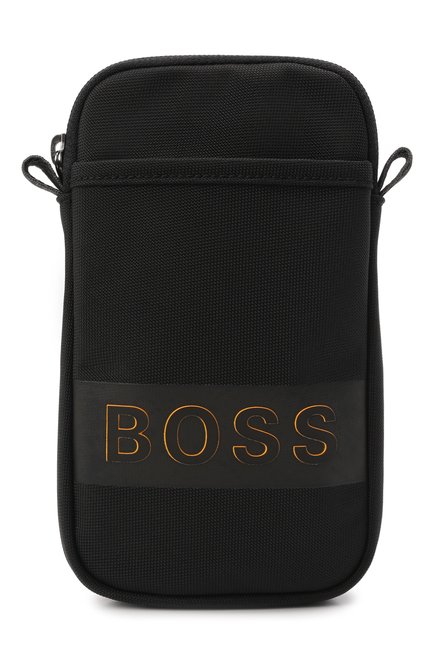 Мужская сумка BOSS черного цвета, арт. 50466419 | Фото 1 (Размер: mini; Ремень/цепочка: На ремешке; Материал: Текстиль)