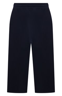 Детские хлопковые брюки DOLCE & GABBANA темно-синего цвета, ар т. L5JPB2/G7J7V/8-14 | Фото 2 (Девочки Кросс-КТ: Брюки-одежда; Материал сплава: Проставлено; Нос: Не проставлено; Материал внешний: Хлопок)