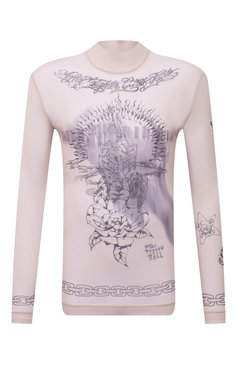 Мужская лонгслив GIVENCHY бежевого цвета, арт. BM713C3Y6C | Фото 1 (Рукава: Длинные; Стили: Панк; Материал внешний: Синтетический материал; Принт: С принтом; Длина (для топов): Удлиненные)
