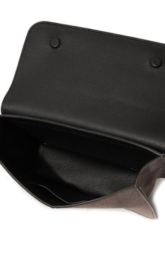 Женская поясная сумка BRUNELLO CUCINELLI серого цвета, арт. MBDLDB1054 | Фото 6 (Материал: Натуральная кожа; Стили: Кэжуэл)