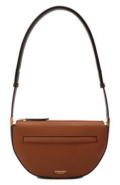 Женская сумка olympia mini BURBERRY коричневого цвета, арт. 8051488 | Фото 1 (Сумки-технические: Сумки через плечо; Материал: Натуральная кожа; Размер: mini; Ремень/цепочка: На ремешке)
