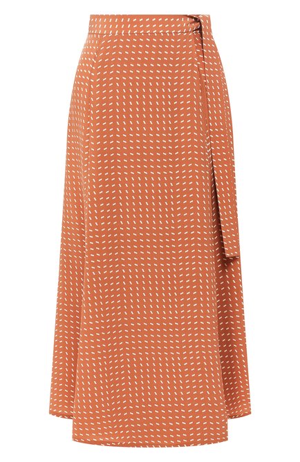 Женская шелковая юбка LORO PIANA бежевого цвета по цене 206000 руб., арт. FAL0756 | Фото 1
