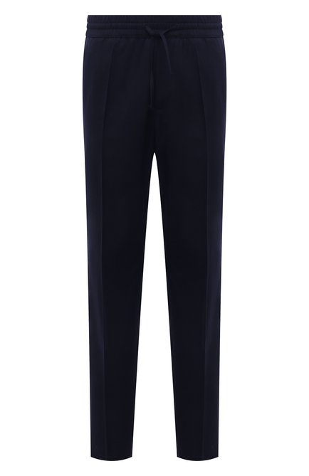Мужские шерстяные брюки VERSACE темно-синего цвета по цене 72400 руб., арт. 1001015/1A00982 | Фото 1