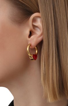 Женские серьги force BALENCIAGA золотого цвета, арт. 644531/J841G | Фото 2 (Материал: Металл)