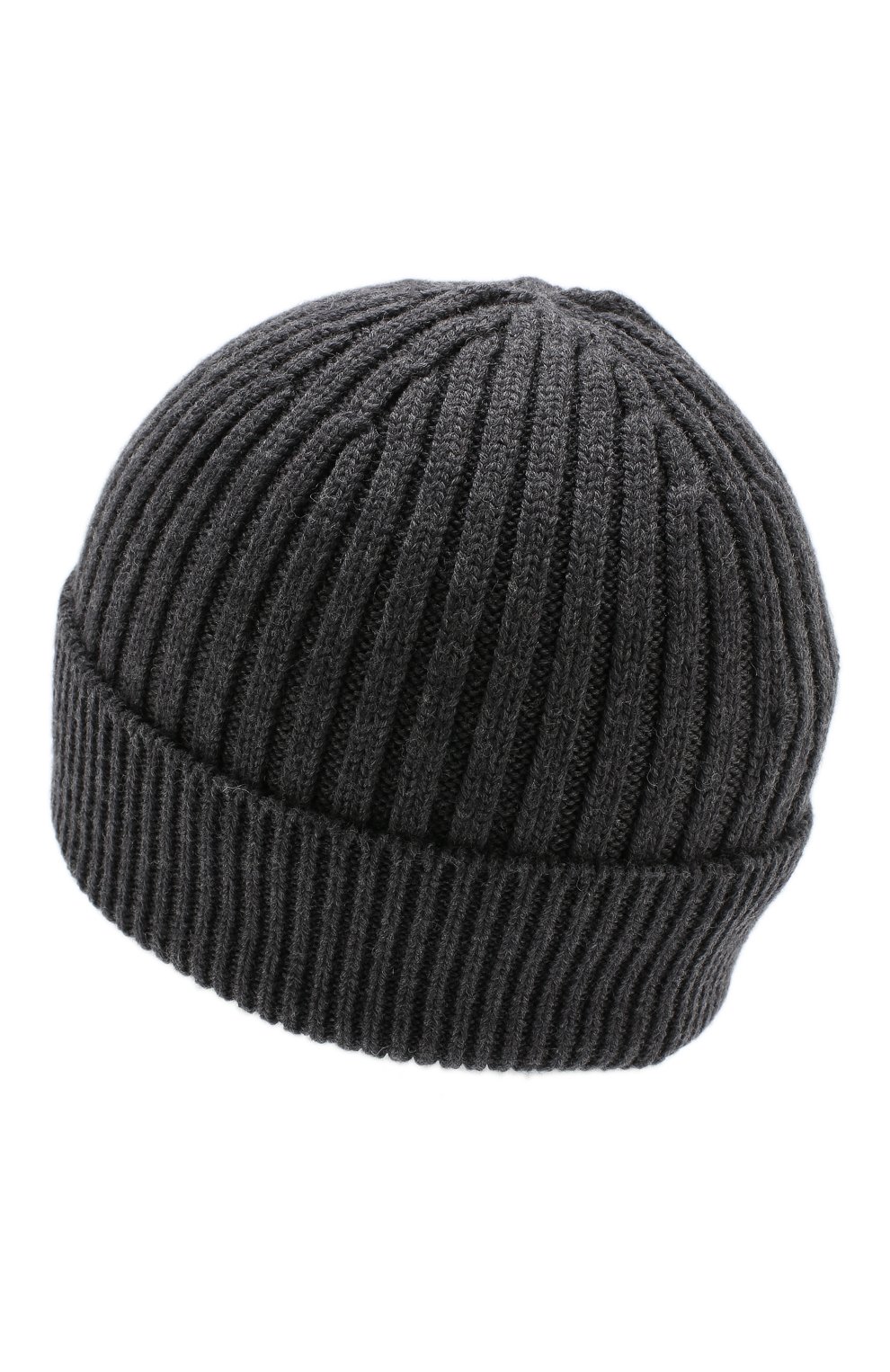 Мужская шерстяная шапка MONCLER серого цвета, арт. D2-097-00259-00-04761 | Фото 2 (Материал: Текстиль, Шерсть; Кросс-КТ: Трикотаж)