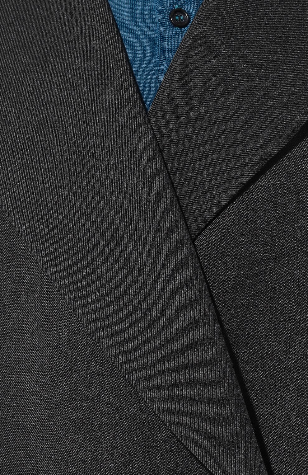 Женское шерстяное пальто DICE KAYEK серого цвета, арт. PF23M170 | Фото 5 (Материал внешний: Шерсть, Синтетический материал; Рукава: Длинные; Длина (верхняя одежда): До колена; Материал сплава: Проставлено; Стили: Классический; Драгоценные камни: Проставлено; 1-2-бортные: Двубортные)