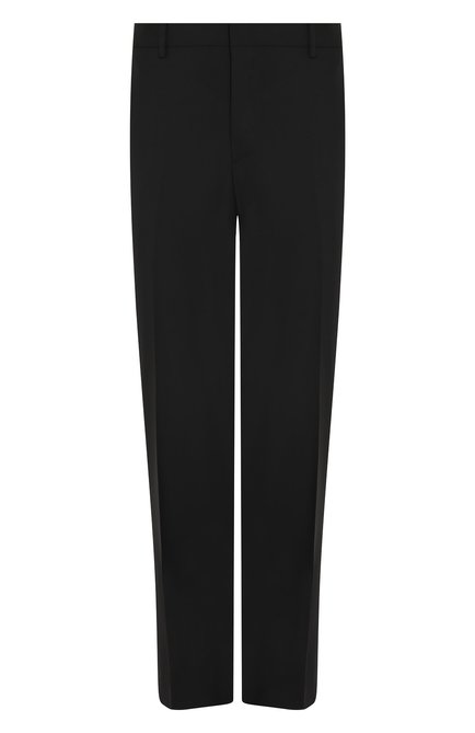 Мужские шерстяные брюки  PRADA черного цвета по цене 90000 руб., арт. UPA841-D39-F0002 | Фото 1