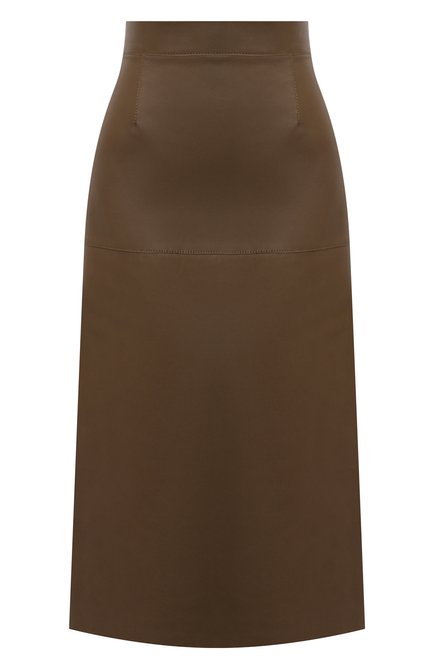 Женская кожаная юбка INES&MARECHAL коричневого цвета по цене 107500 руб., арт. DAISY CUIR AGNEAU SINTRA | Фото 1