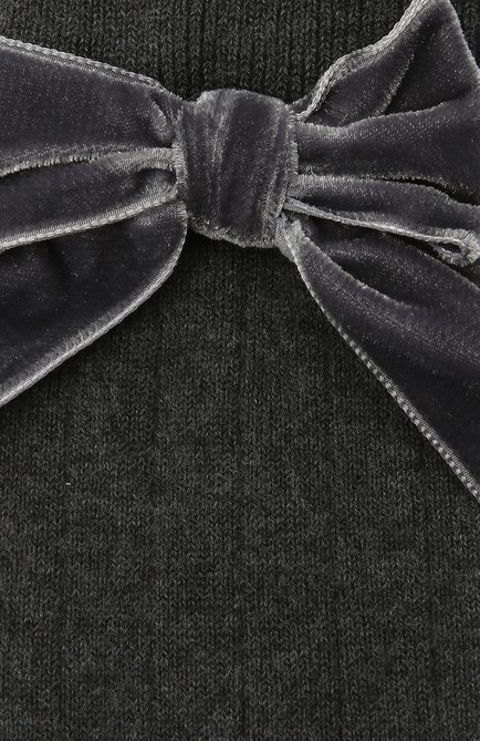 Детские хлопковые носки LA PERLA темно-серого цвета, арт. 47872/9-12 | Фото 2 (Материал: Хлопок, Текстиль; К�росс-КТ: Носки)