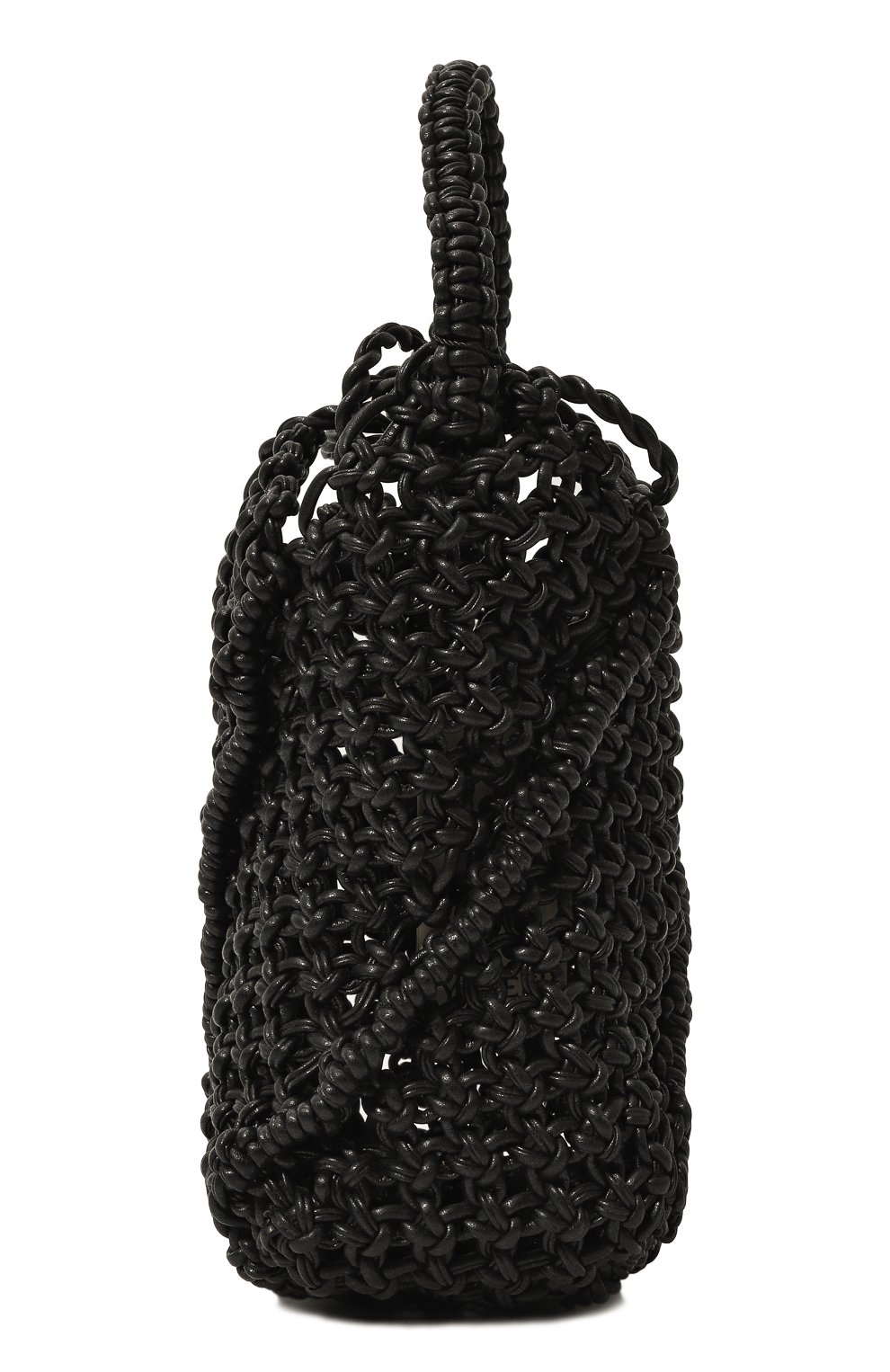 Женская сумка-т оут woven swirl YUZEFI черного цвета, арт. YUZC0-HB-SWS-00 | Фото 4 (Сумки-технические: Сумки top-handle; Размер: medium; Материал сплава: Проставлено; Материал: Текстиль, Экокожа; Драгоценные камни: Проставлено)
