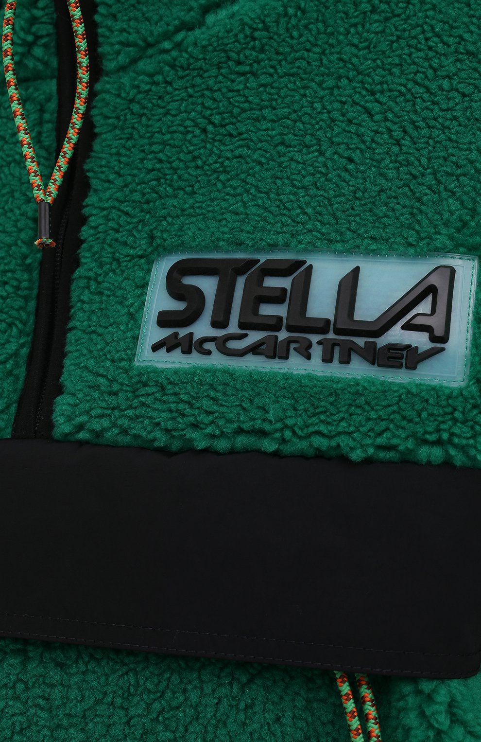 Женская анорак STELLA MCCARTNEY зеленого цвета, арт. 603220/SSB03 | Фото 5 (Кросс-КТ: Куртка; Рукава: Длинные; Материал внеш ний: Синтетический материал; Стили: Спорт-шик; Материал подклада: Синтетический материал; Длина (верхняя одежда): Короткие)