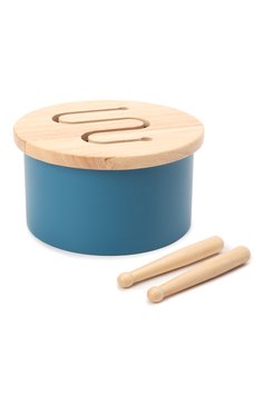 Детского игрушечный барабан KID`S CONCEPT синего цвета, арт. 1000524 | Фото 1 (Игрушки: Музыкальные - инструменты)