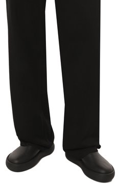 Мужские кожаные слипоны VIC MATIE черного цвета, арт. 1C6300U_C30A010101 | Фото 3 (Материал внутренний: Натуральная кожа; Материал сплава: Проставлено; Нос: Не проставлено; Стили: Кэжуэл)