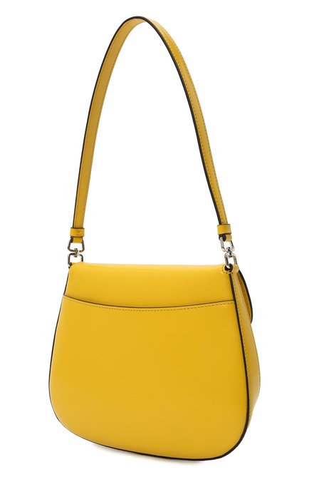 Женская сумка cleo PRADA желтого цвета, арт. 1BD311-ZO6-F0PG8-OOO | Фото 2 (Материал: Натуральная кожа; Сумки-технические: Сумки через плечо)