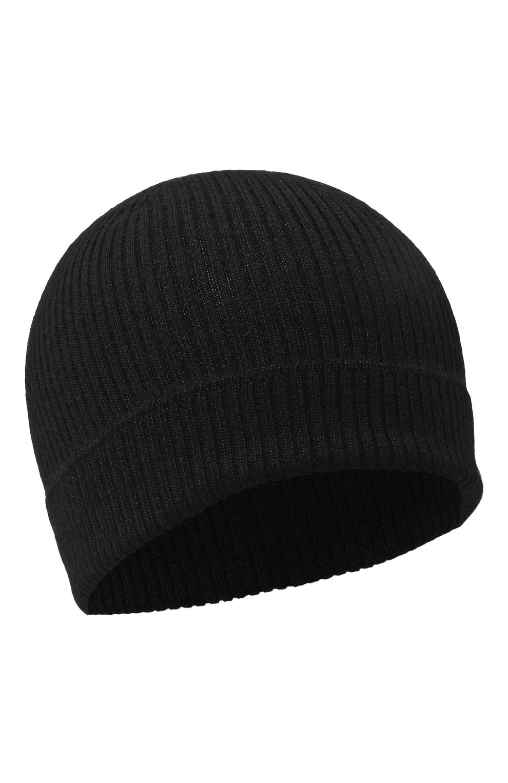 Мужская кашемировая шапка RICK OWENS черного цвета, арт. RU02C7495/RIBWS | Фото 1 (Материал: Текстиль, Кашемир, Шерсть; Кросс-КТ: Трикотаж; Материал сплава: Проставлено; Нос: Не проставлено)