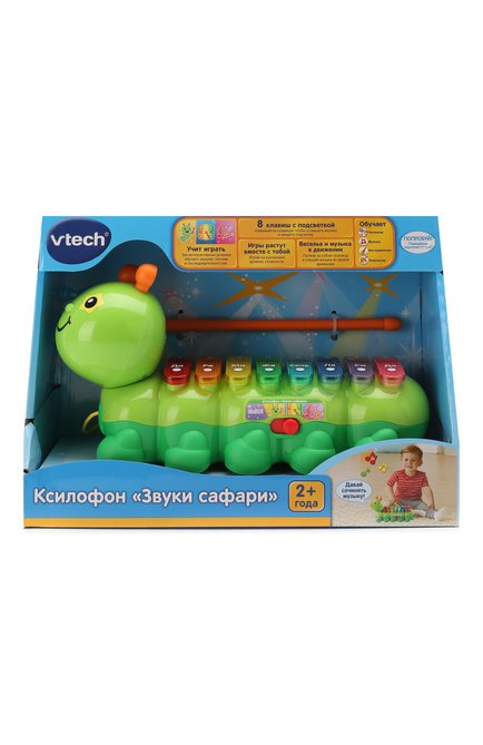 Детского игрушка ксилофон гусеница VTECH разноцветного цвета, арт. 80-174926 | Фото 1 (Региональные ограничения белый список (Axapta Mercury): RU; Игрушки: Музыкальные - инструменты)