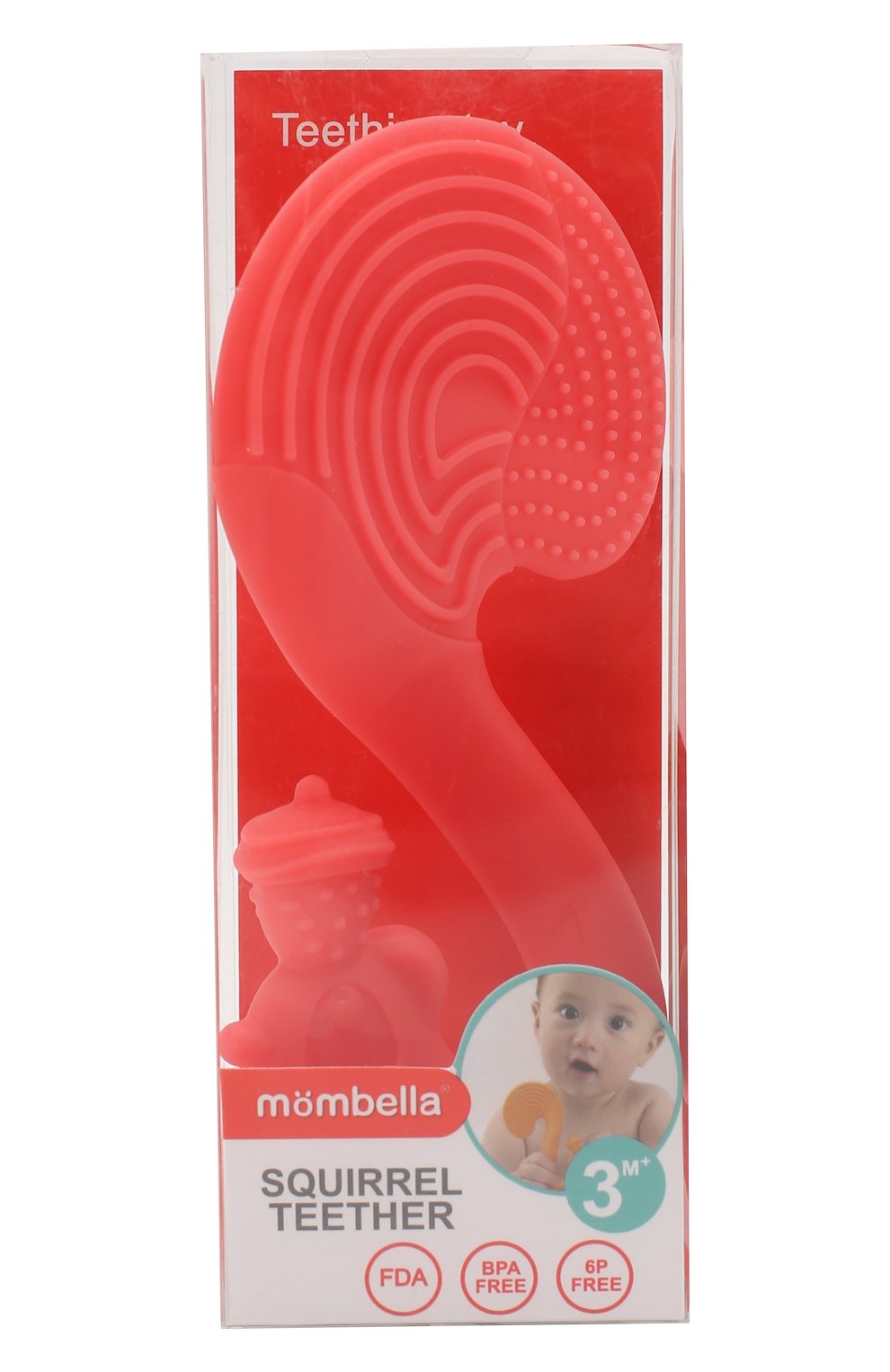 Детского прорезыватель MOMBELLA розового цвета, арт. 8059 | Фото 1 (Игрушки: Малыши - прорезыватели)