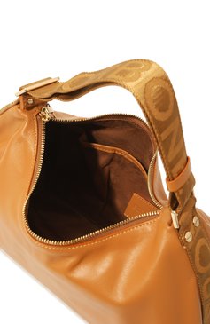 Женская сумка hobo medium BORBONESE бежевого цвета, арт. 924162 | Фото 5 (Сумки-технические: Сумки top-handle; Материал: Натуральная кожа)