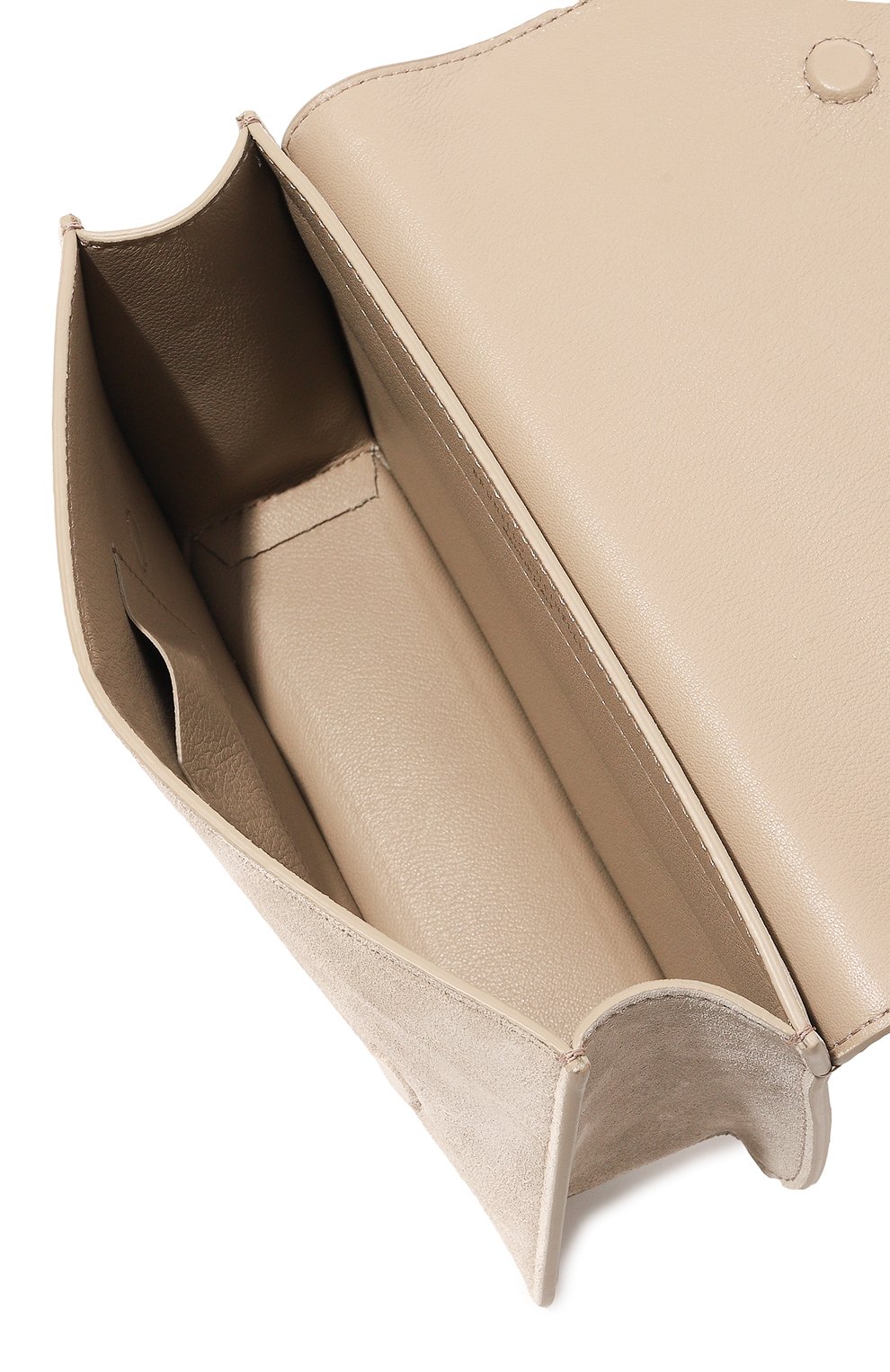 Женская поясная сумка BRUNELLO CUCINELLI светло-серого цвета, арт. MBDLDB1054 | Фото 5 (Материал: Натуральная кожа, Натуральная замша; Материал сплава: Проставлено; Стили: Классический; Драгоценные камни: Проставлено)