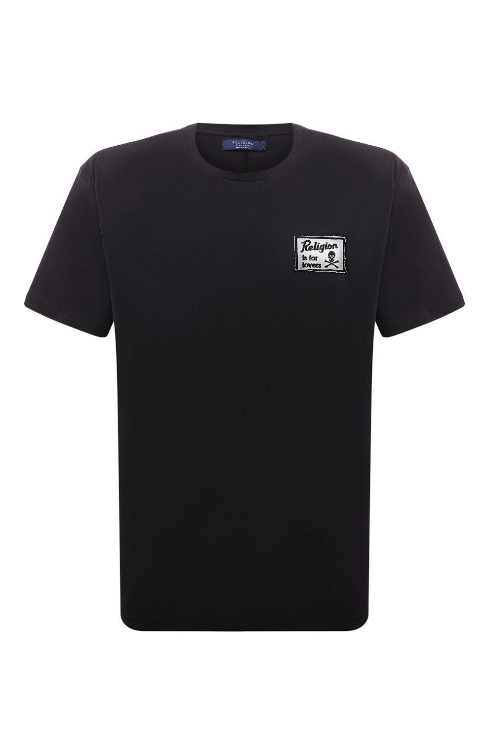 Хлопковая футболка Religion 12BRFN96, цвет чёрный, размер 54