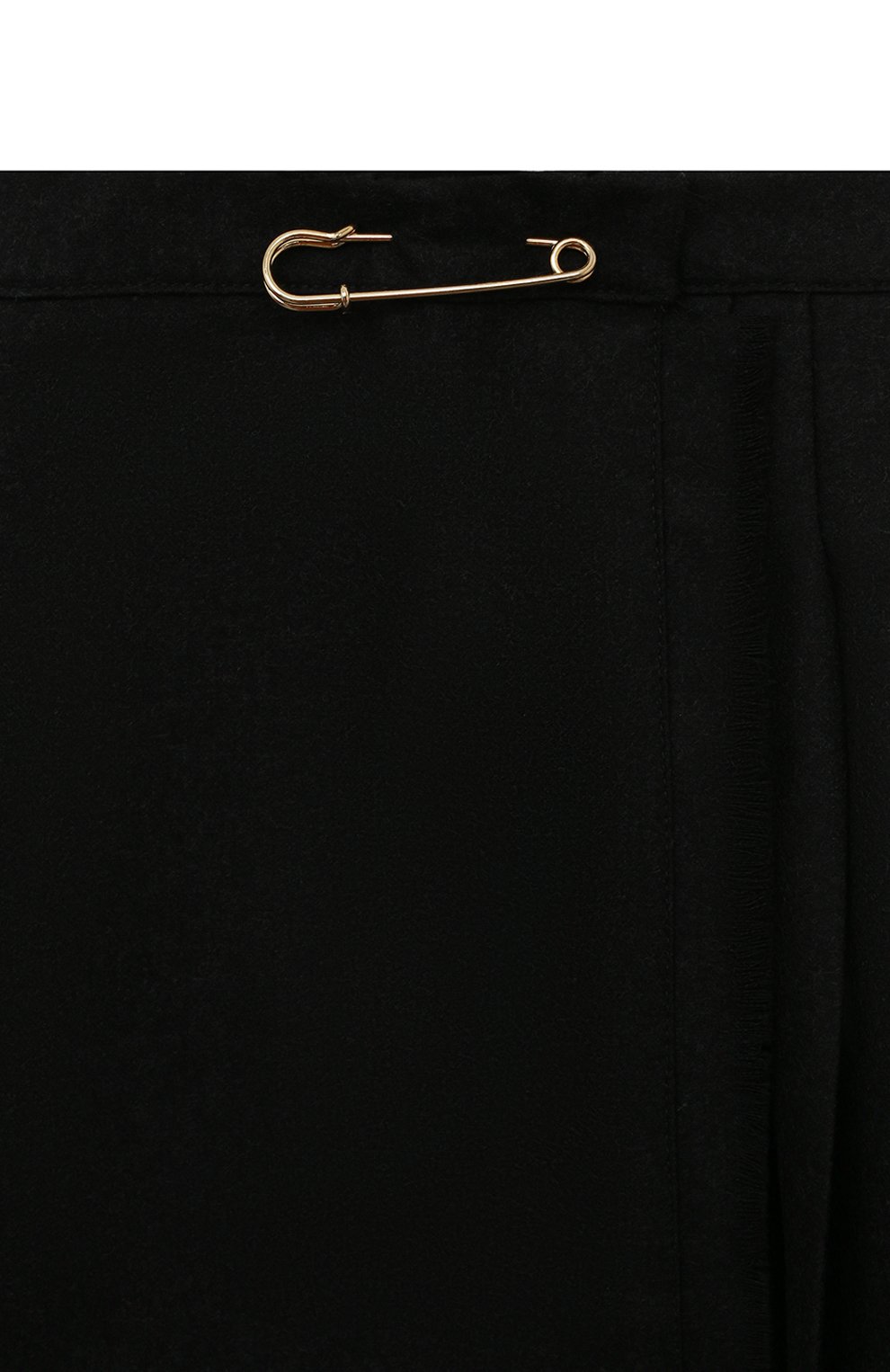 Детская шерстяная юбка DAL LAGO темно-серого цвета, арт. R299/2179/4-6 | Фото 3 (Материал внешний: Шерсть; Стили: Классический)