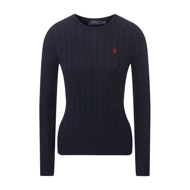Хлопковый пуловер Polo Ralph Lauren Синий 211580009/0S191C09 5372817