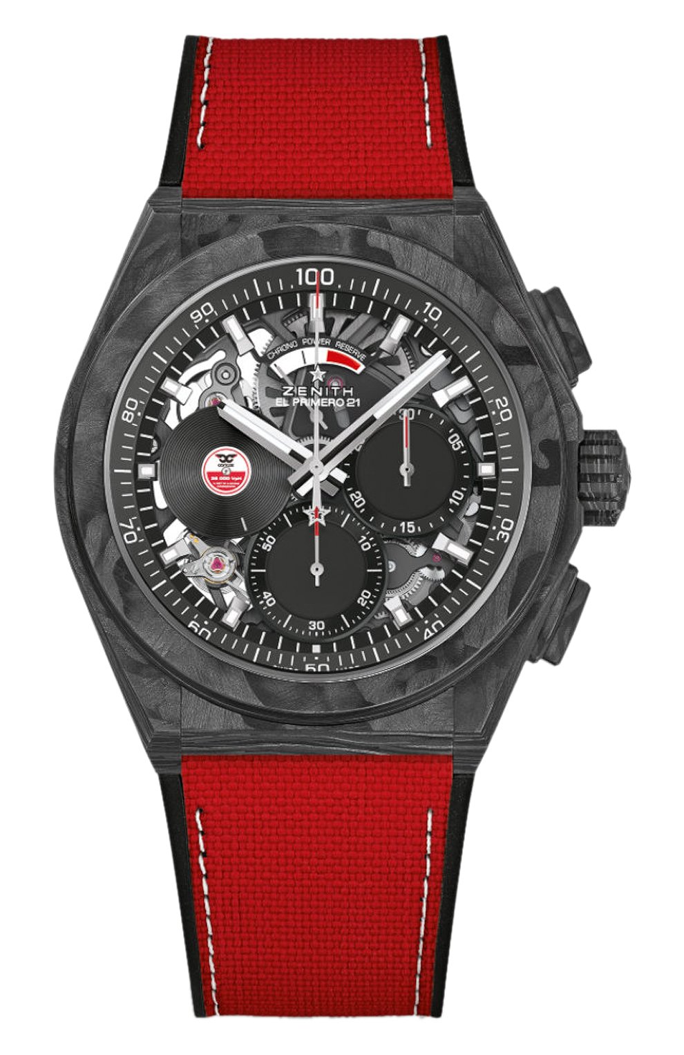 Мужские часы defy el primero 21 carl cox ZENITH бесцветного цвета, арт. 10.9001.9004/99.R941 | Фото 1 (Материал корпуса: Другое; Механизм: Автомат; Региональные ограничения белый список (Axapta Mercury): Не проставлено; Нос: Не проставлено; Цвет циферблата: Другое)
