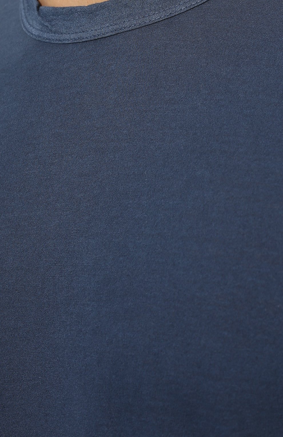 Мужская хлопковая футболка JAMES PERSE темно-синего цвета, арт. MKJ3360 | Фото 5 (Принт: Без принта; Рукава: Короткие; Длина (для топов): Стандартные; Материал сплава: Проставлено; Материал внешний: Хлопок; Драгоценные камни: Проставлено; Стили: Кэжуэл)