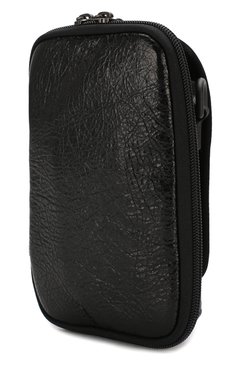 Мужская кожаная сумка explorer BALENCIAGA черного цвета, арт. 593329/DB9C5 | Фото 3 (Материал: Натуральная кожа; Размер: mini; Ремень/цепочка: На ремешке)