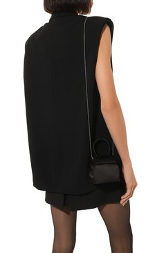 Женская сумка liza mini RUBEUS MILANO черного цвета, арт. 014/18DML600 | Фото 2 (Сумки-технические: Сумки top-handle; Размер: mini; Ремень/цепочка: На ремешке; Материал: Текстиль)